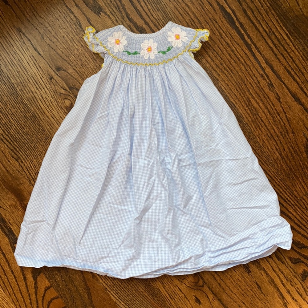 Classic Whimsy Smocked Daisy Dress